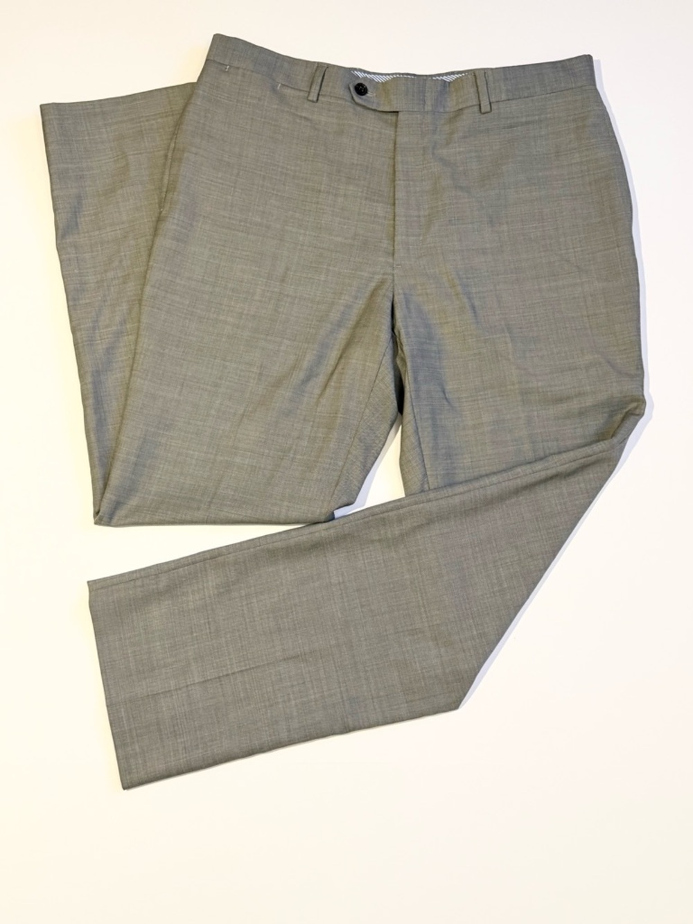 Tommy‎ Hilfiger Wool Dress Pants Mens 36x32 Gray Straight Suit Slacks